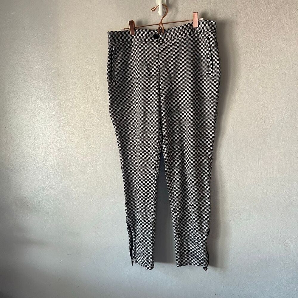 Betabrand Catstooth Skinny-Leg Pencil Dress Pant Yoga Pants cat print